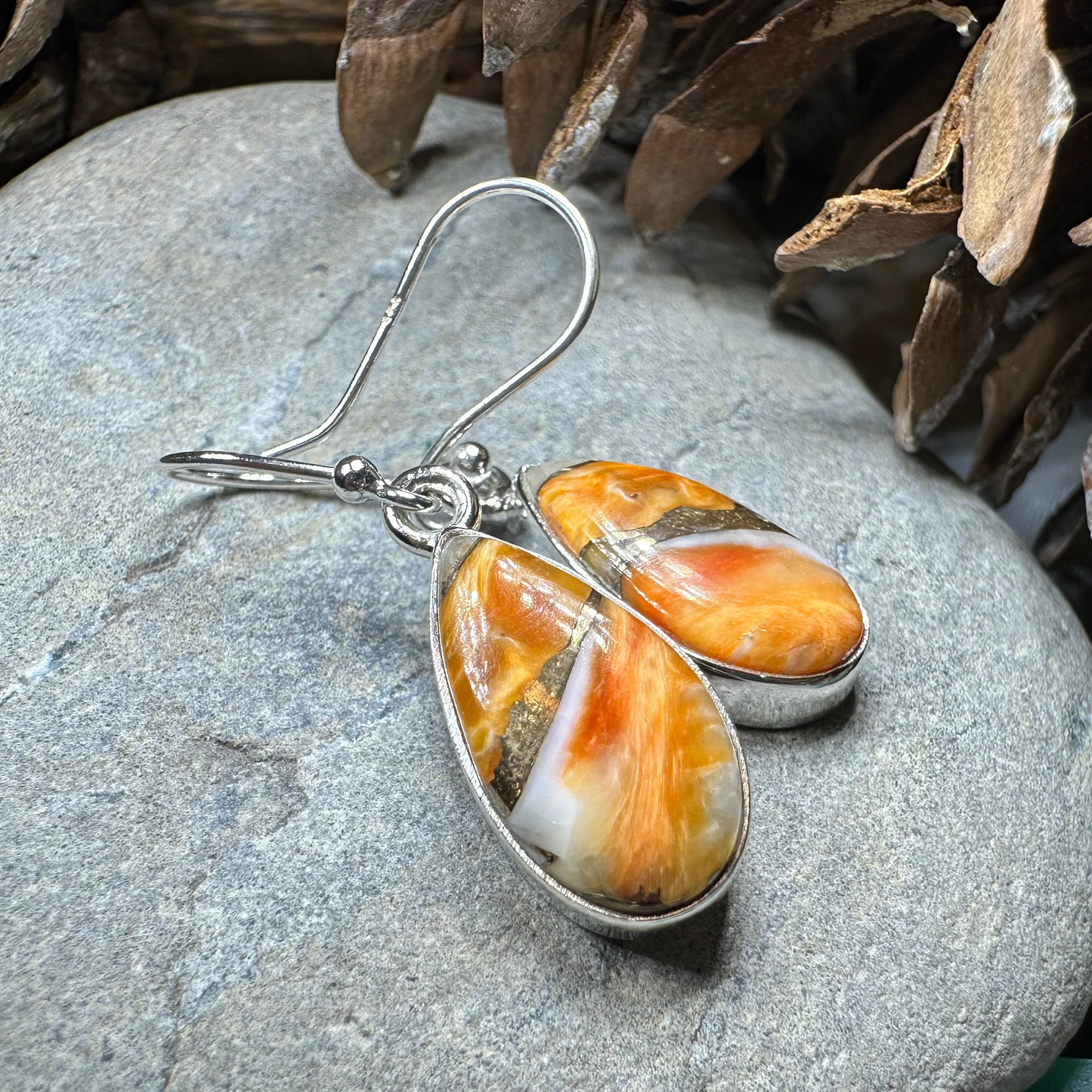 Classic Copper Turquoise Earrings — view 7