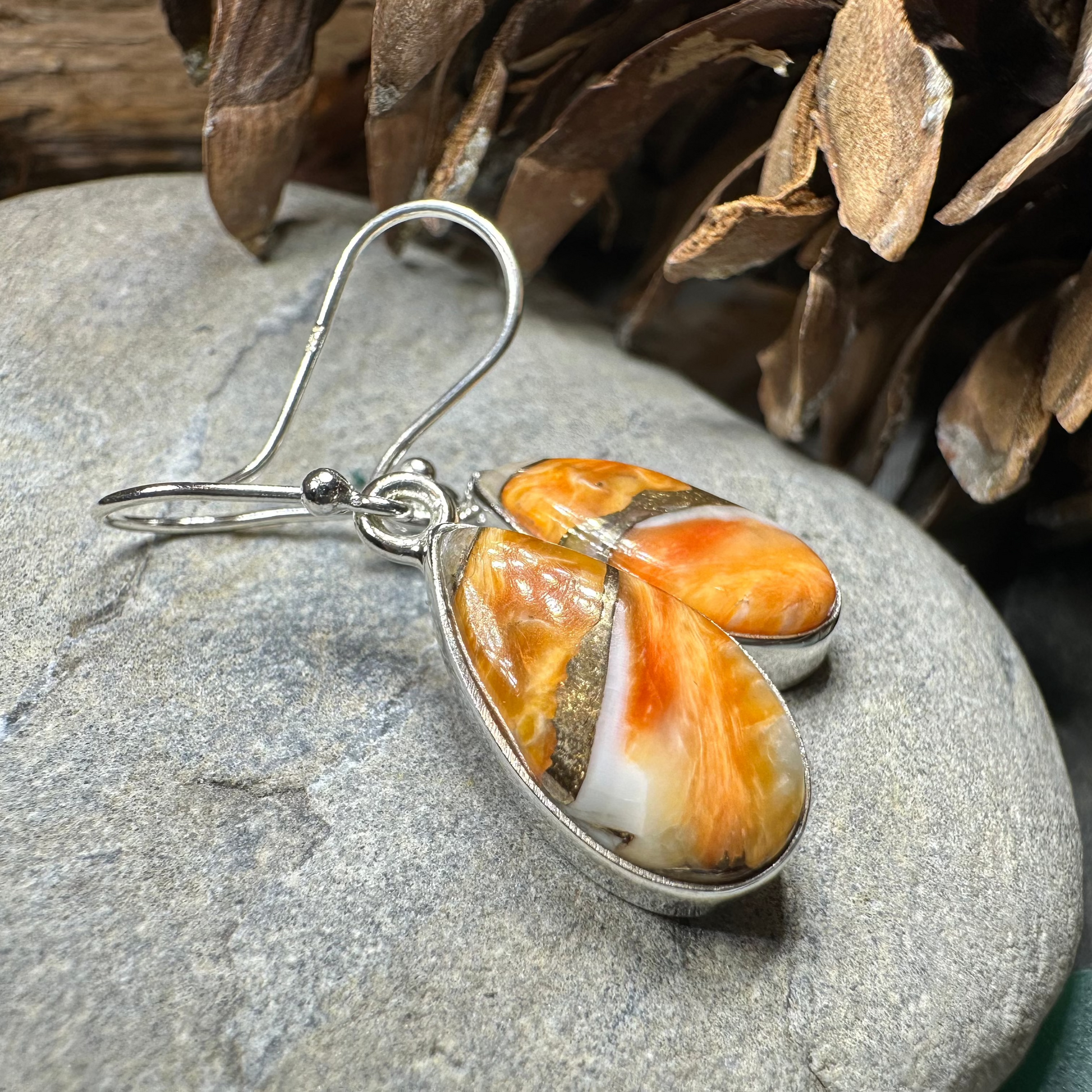 Classic Copper Turquoise Earrings — view 4