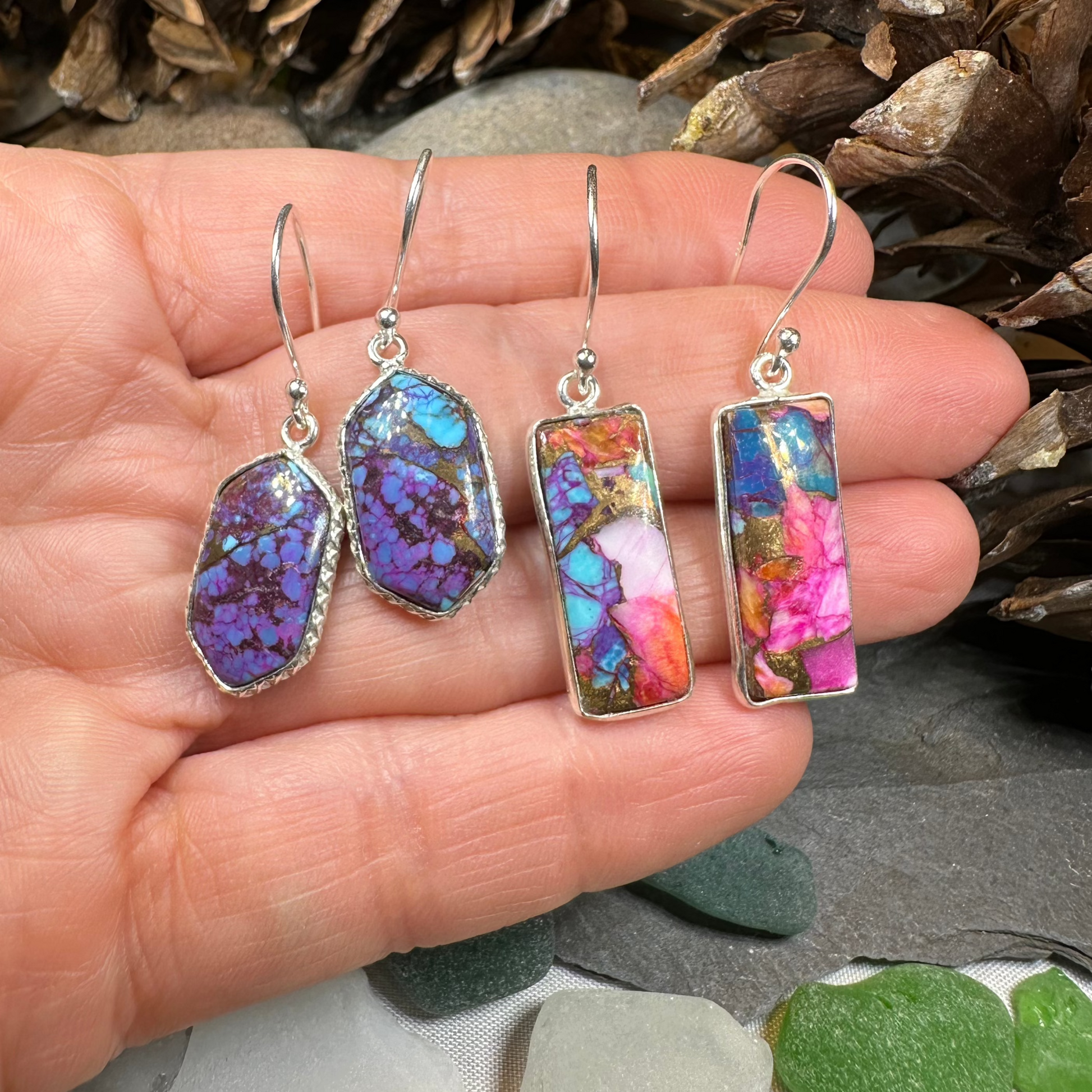 Classic Copper Turquoise Earrings — view 15