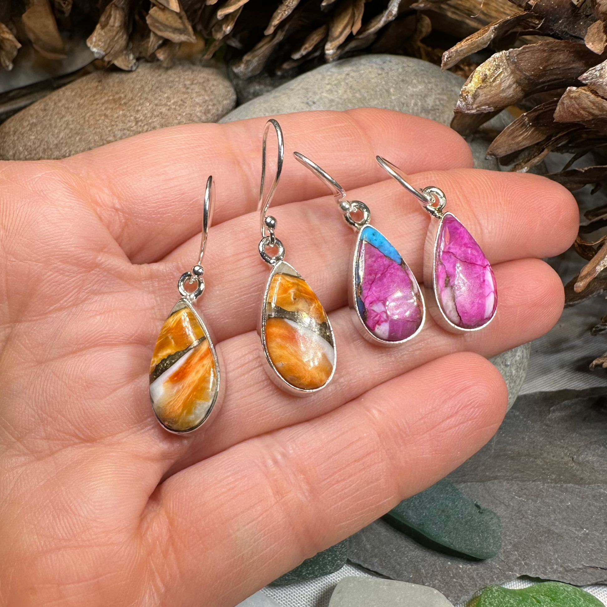 Classic Copper Turquoise Earrings — view 14