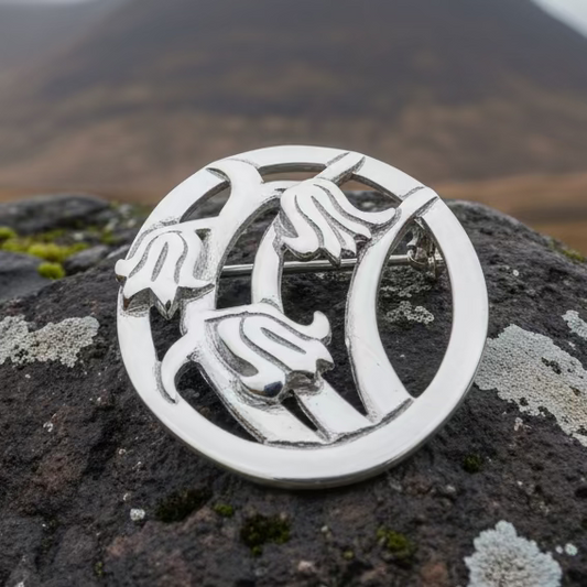 Bonnie Scottish Bluebells Brooch - Handmade in Scotland