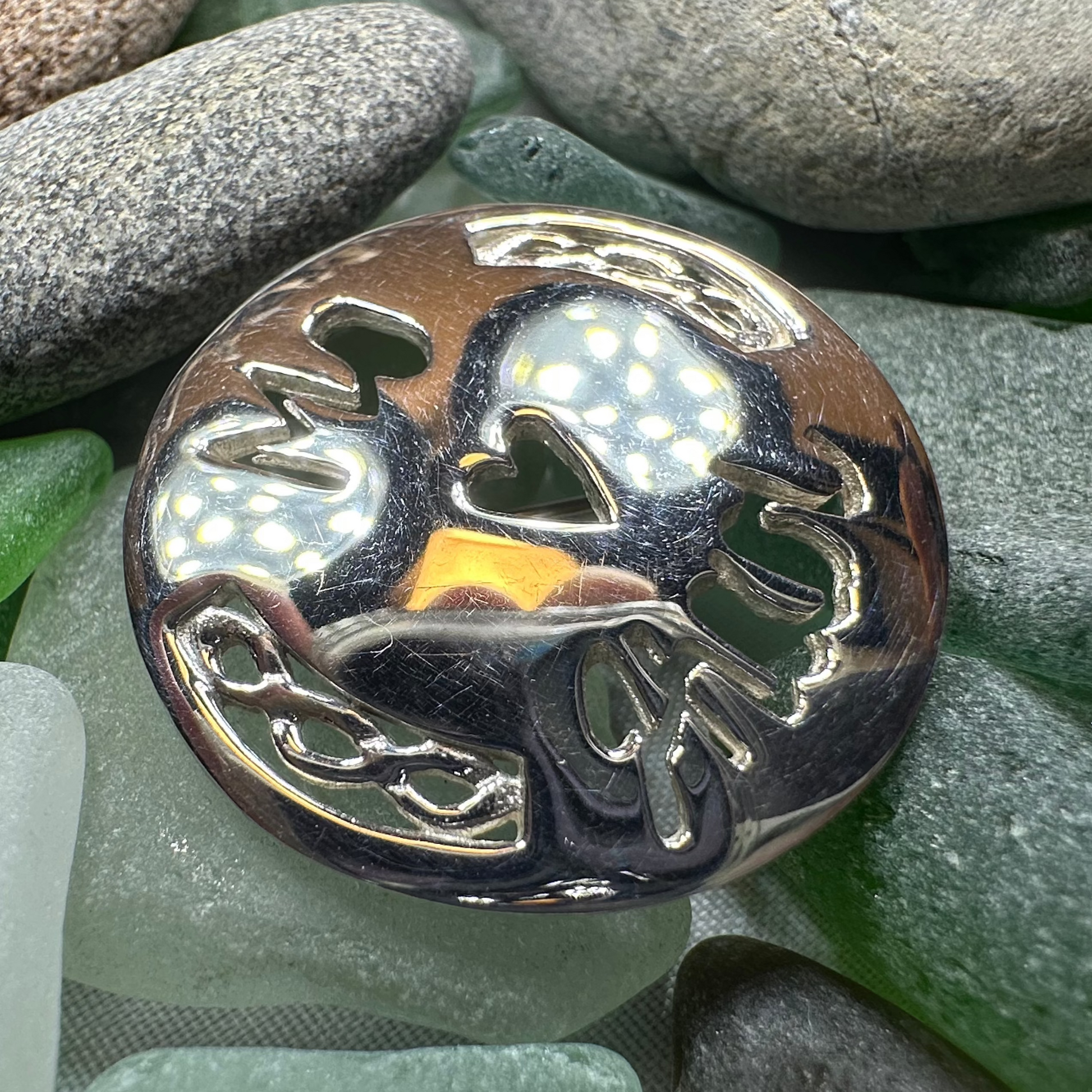 Gaelic "My Love" Brooch - Handmade in Scotland — view 2