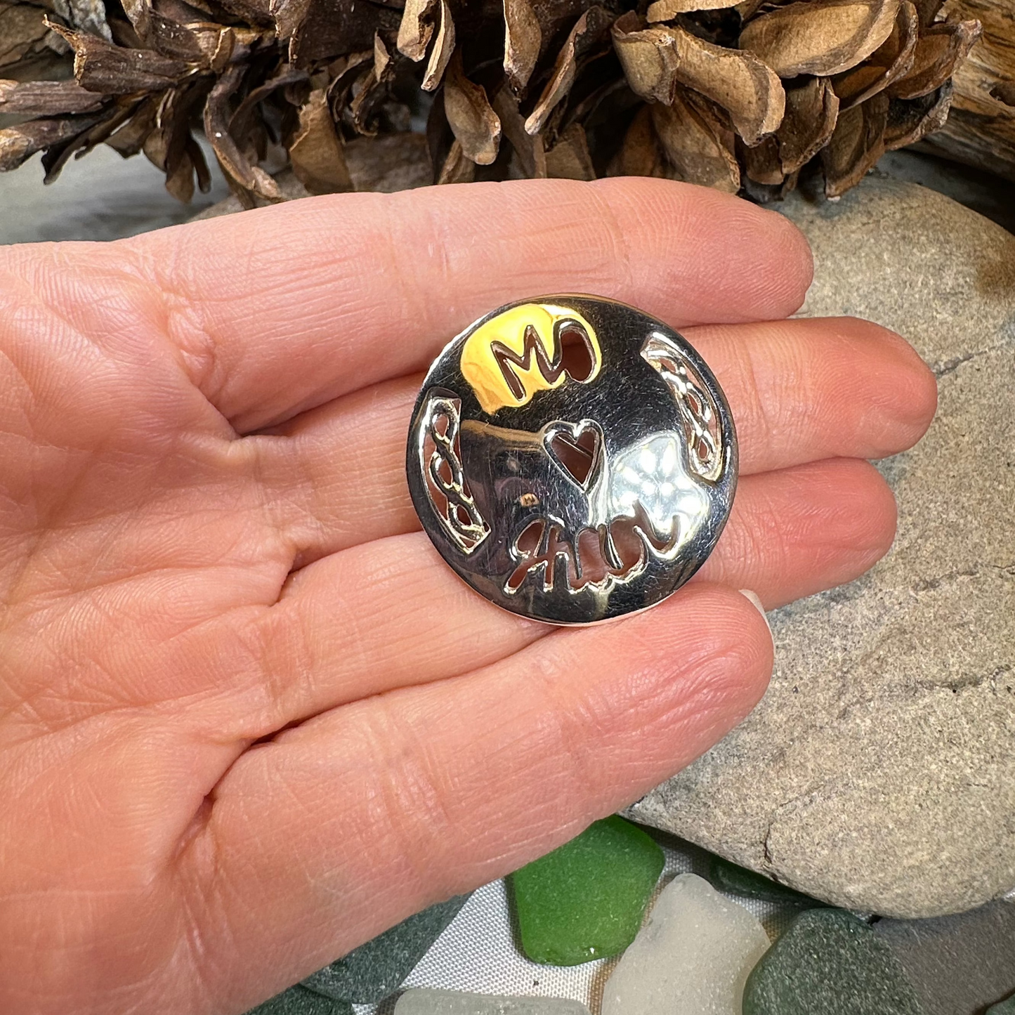 Gaelic "My Love" Brooch - Handmade in Scotland — view 5