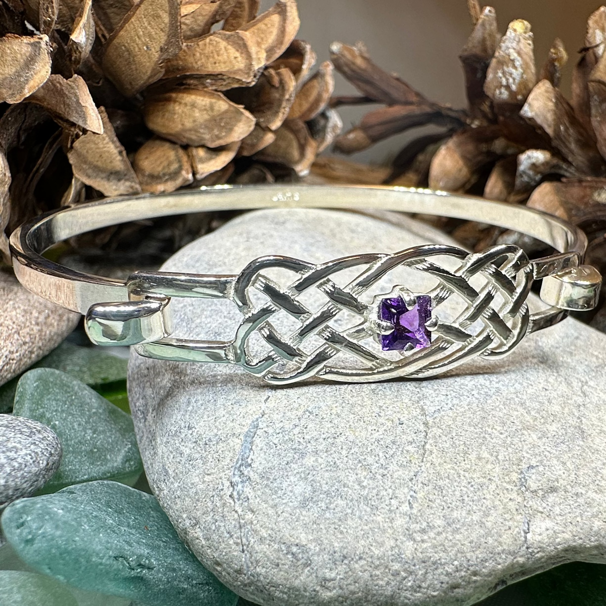 Dunrobin Celtic Knot Bracelet - Handmade in Scotland — view 7