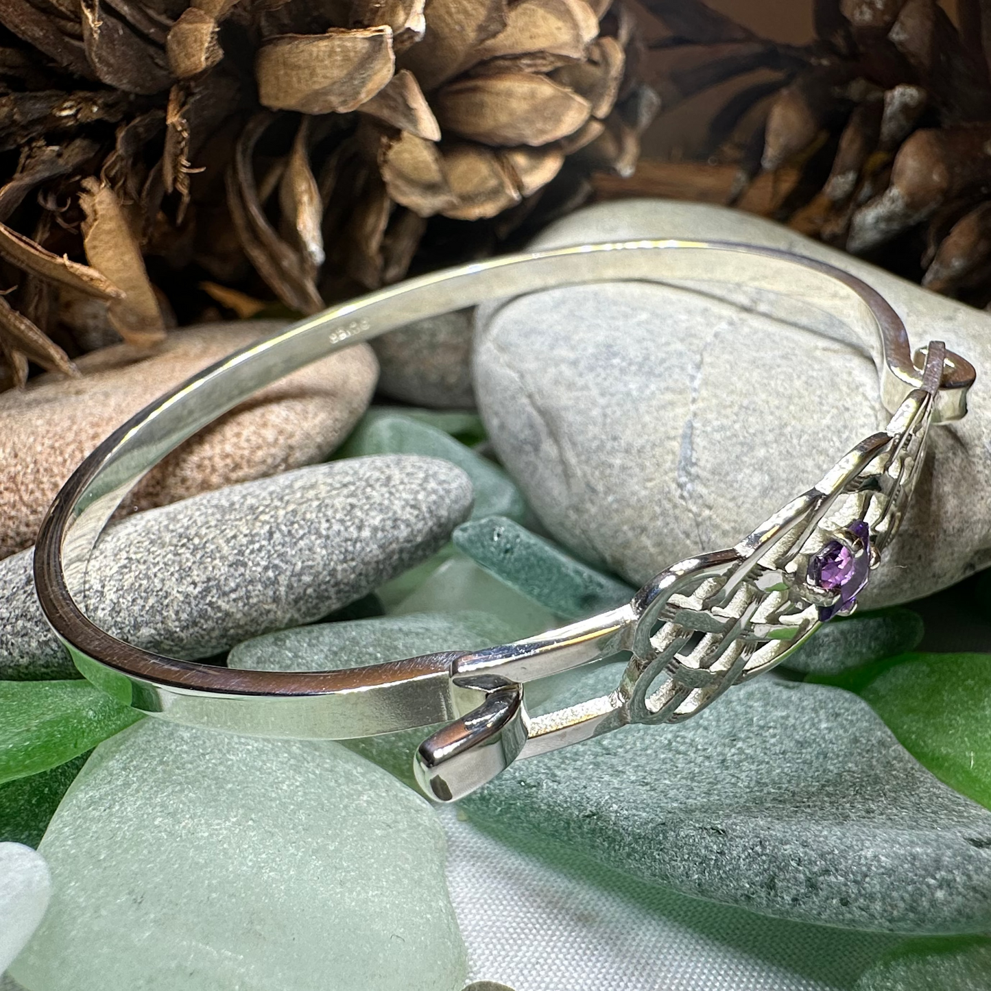 Dunrobin Celtic Knot Bracelet - Handmade in Scotland — view 12