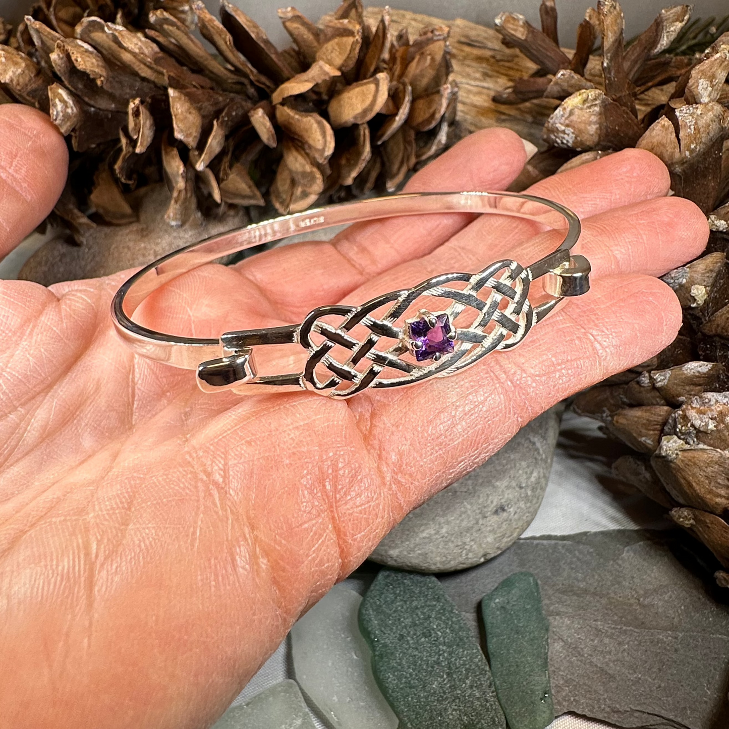 Dunrobin Celtic Knot Bracelet - Handmade in Scotland — view 6