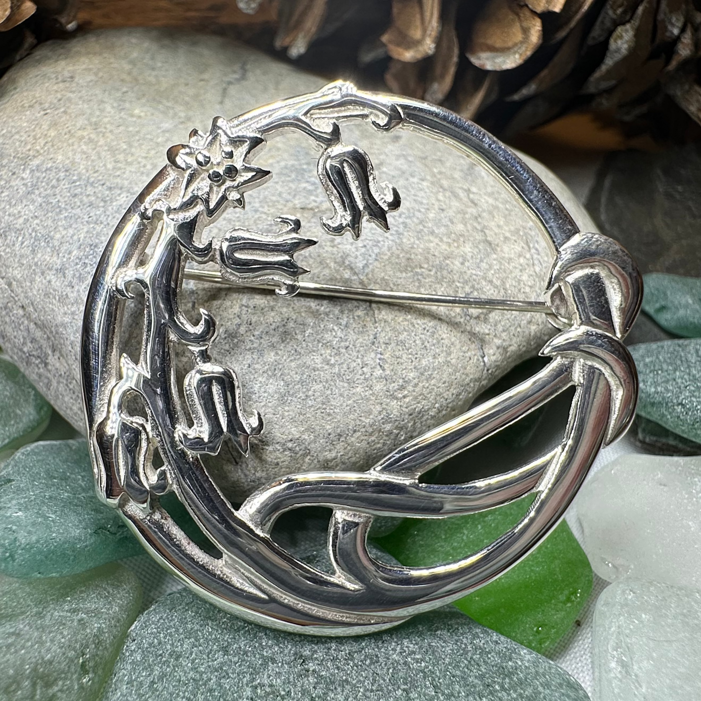 Scottish Highland Dream Bluebell Brooch - Handmade in Scotland