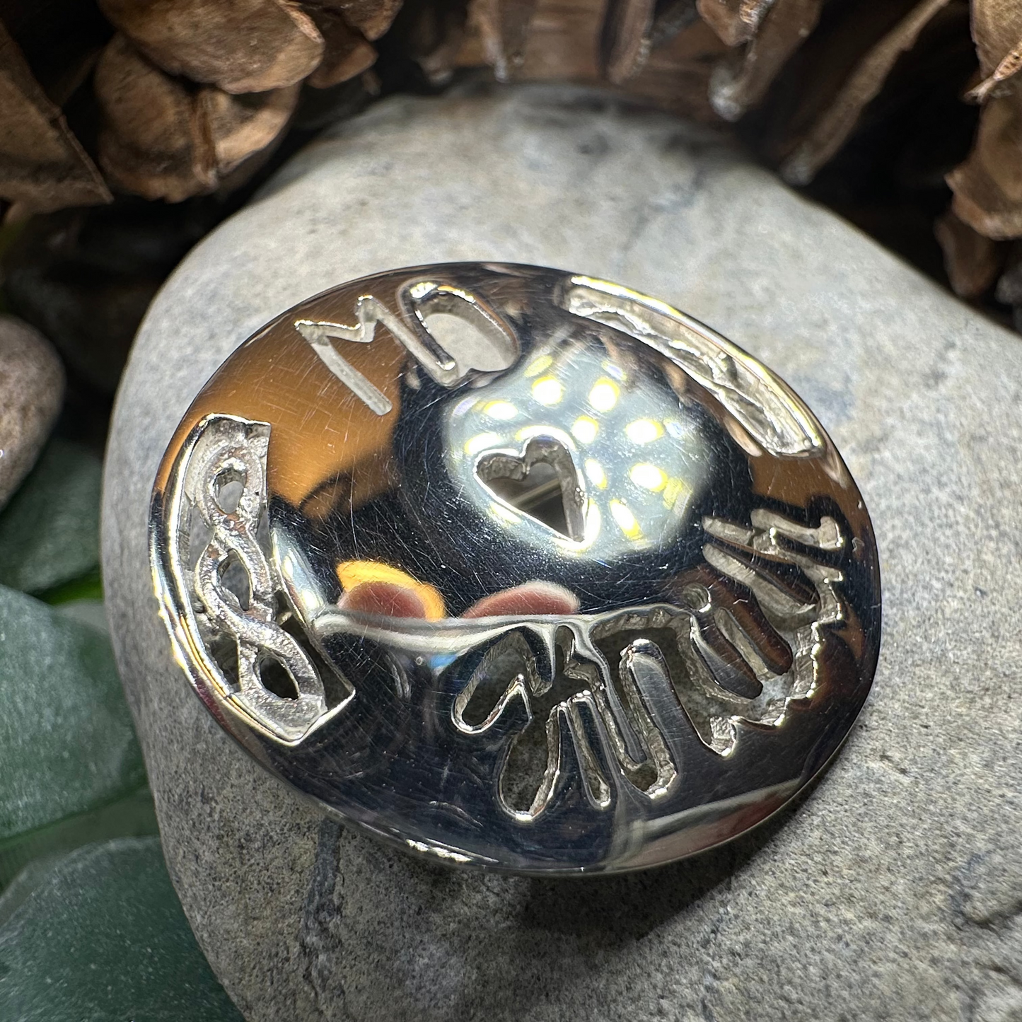 Scottish Gaelic "My Darling" Brooch - Handmade in Scotland — view 6