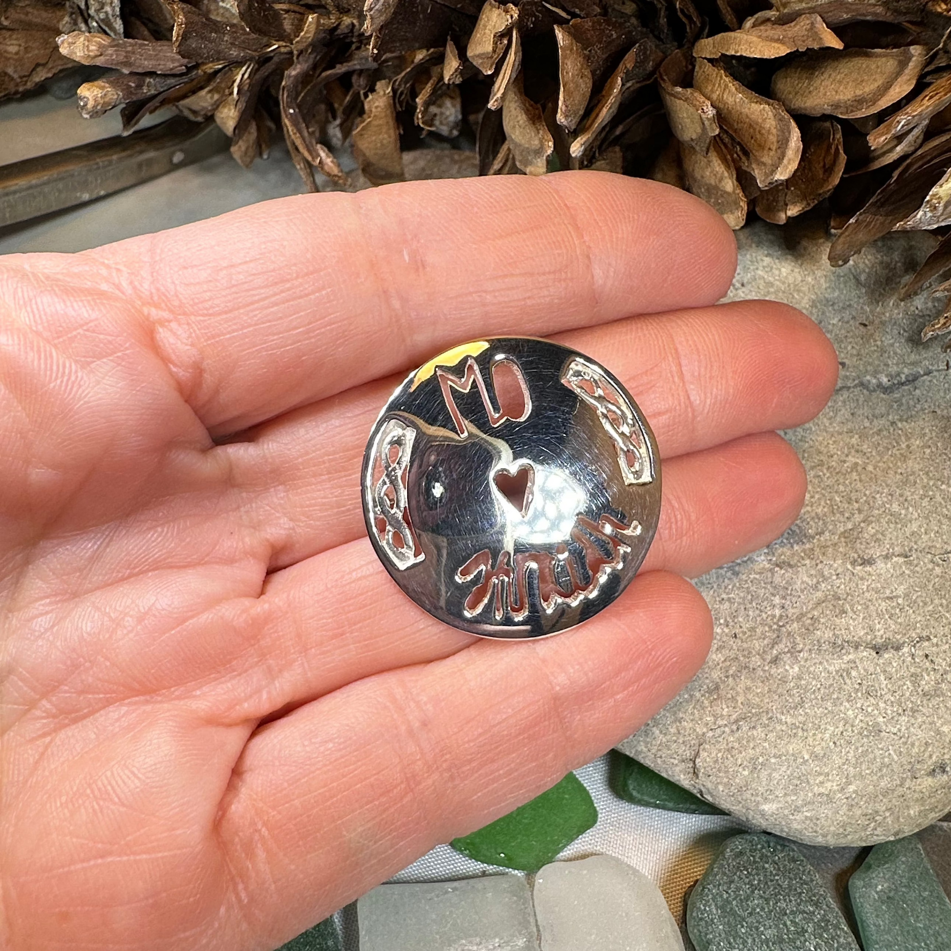 Scottish Gaelic "My Darling" Brooch - Handmade in Scotland — view 3