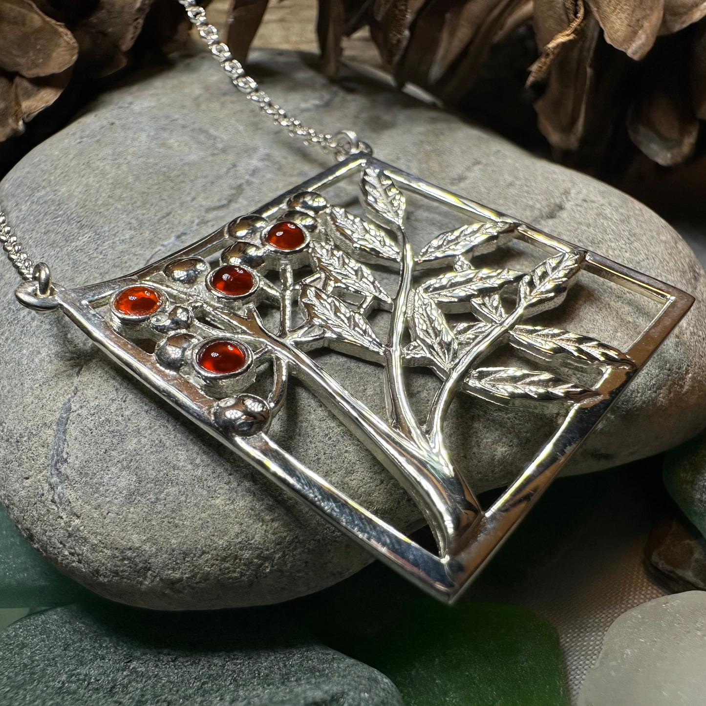 Rowan Tree of Life Necklace - Handmade in Scotland — view 6