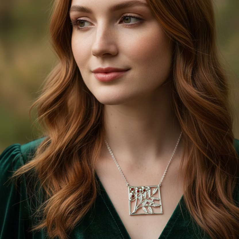 Rowan Tree of Life Necklace - Handmade in Scotland — view 2