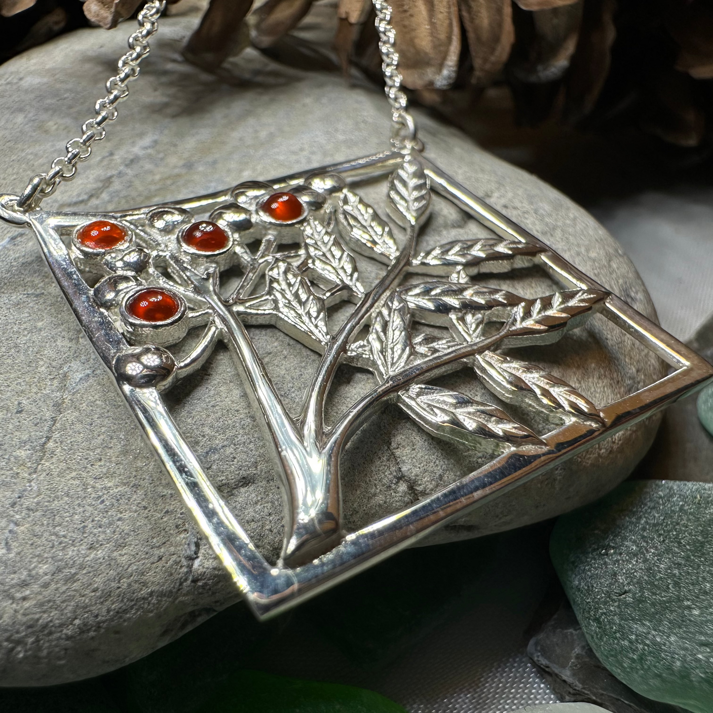 Rowan Tree of Life Necklace - Handmade in Scotland — view 8