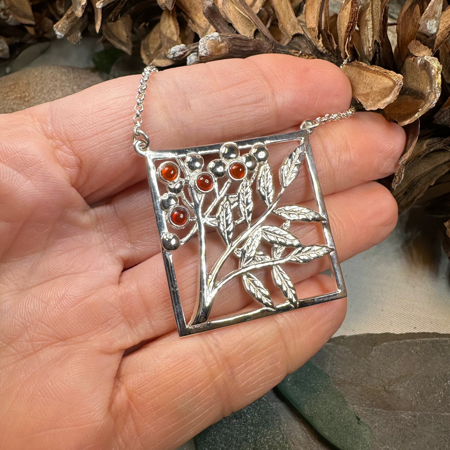 Rowan Tree of Life Necklace - Handmade in Scotland — view 4