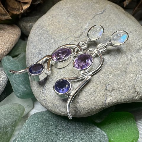 Load image into Gallery viewer, Fairy Waterfall Mystic Topaz Earrings
