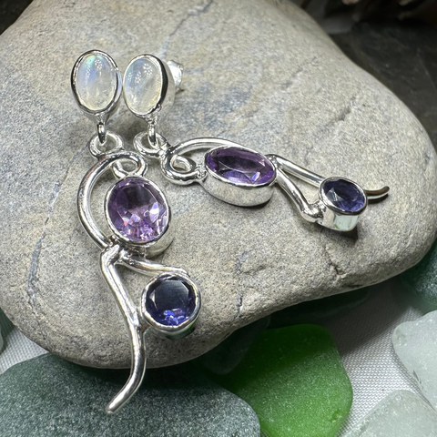 Load image into Gallery viewer, Fairy Waterfall Mystic Topaz Earrings
