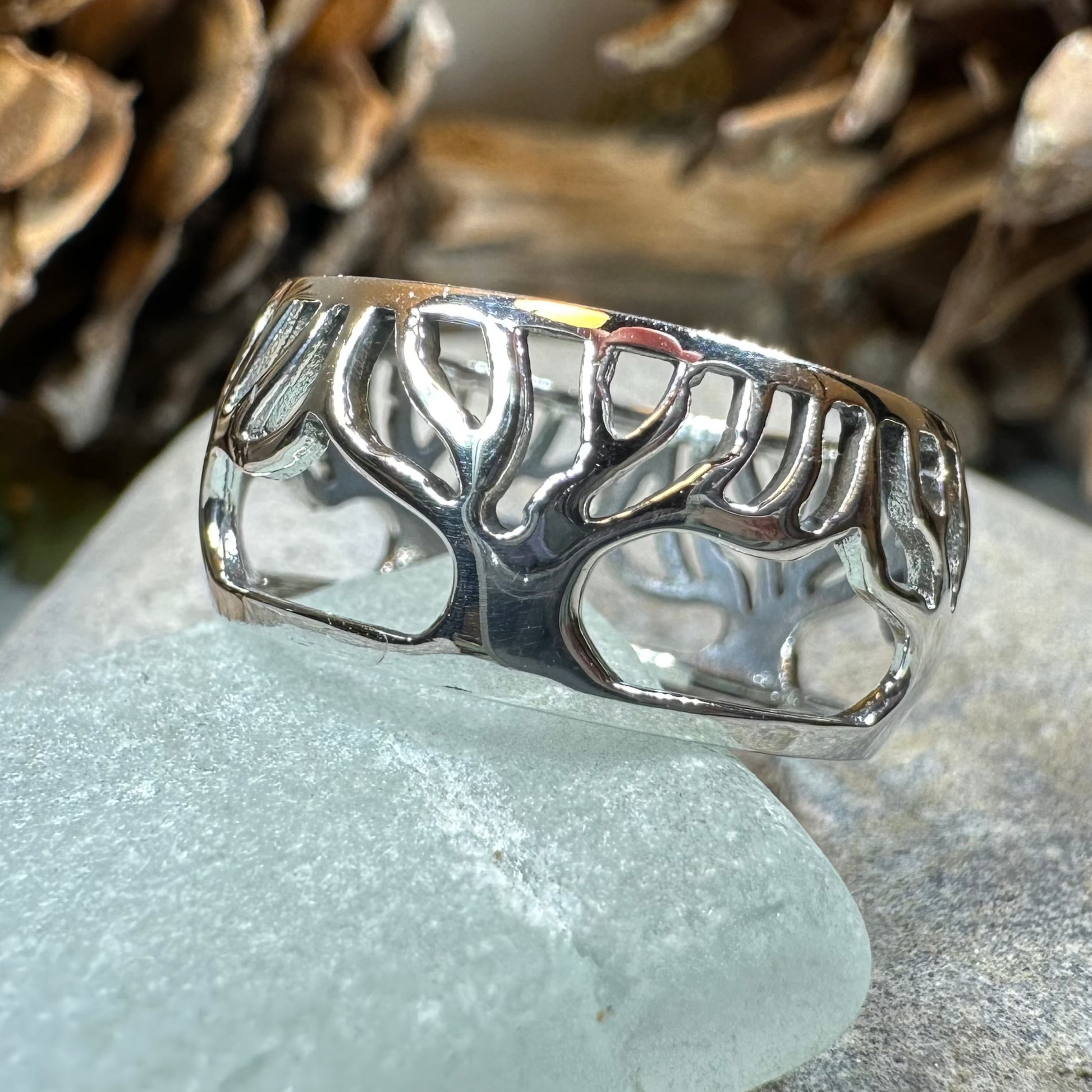 Freya Tree of Life Ring in sterling silver