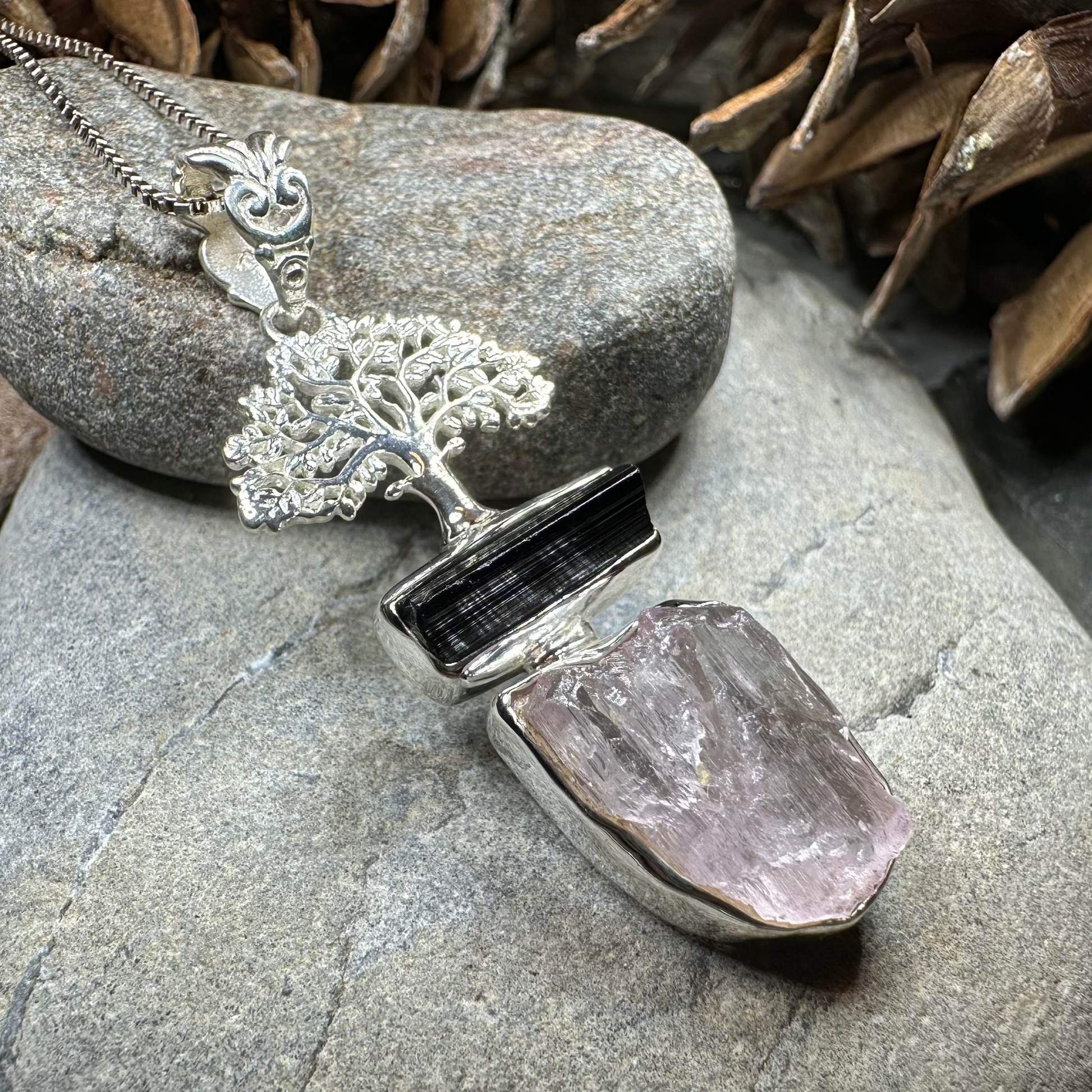 Tree of Life Gemstone Necklace — view 7