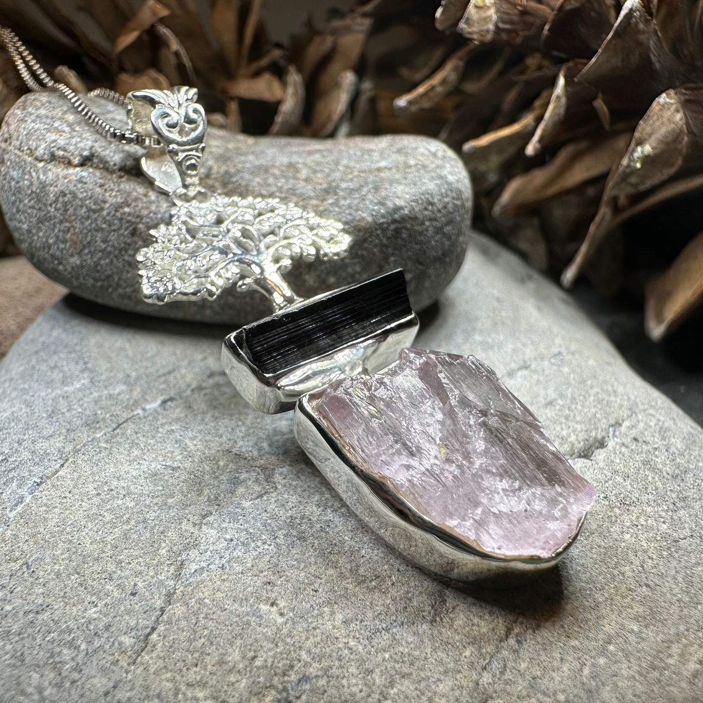 Tree of Life Gemstone Necklace — view 10