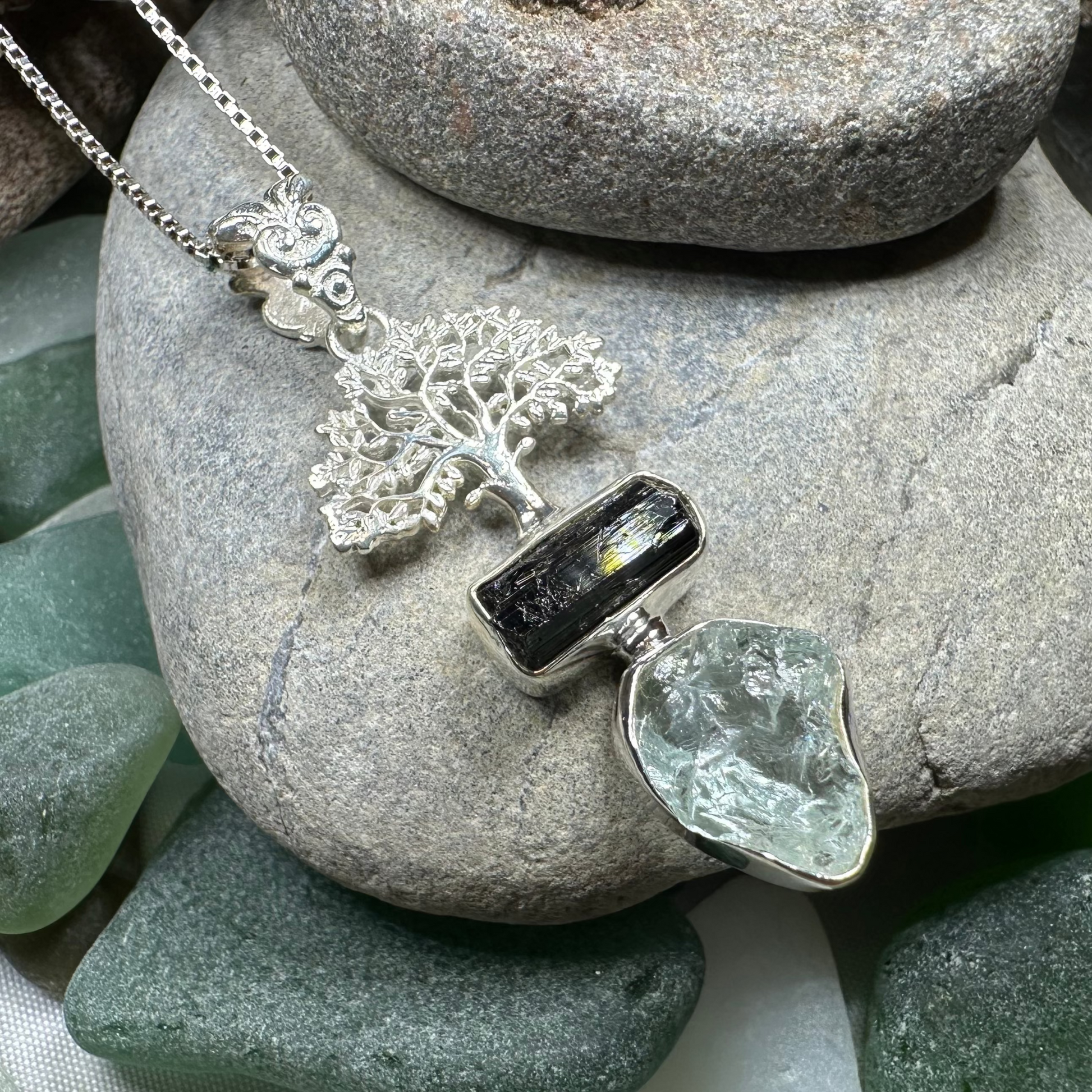 Tree of Life Gemstone Necklace — view 8