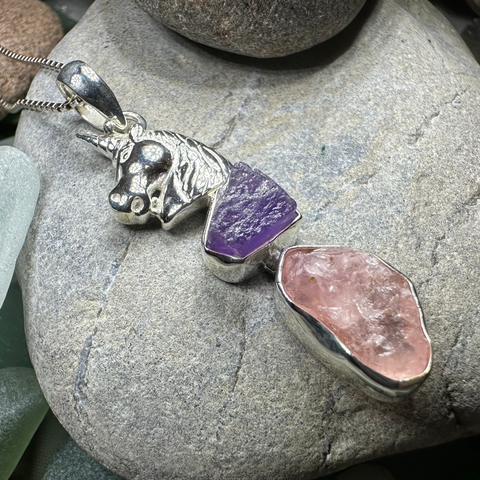 Load image into Gallery viewer, Cloudwalker Unicorn Necklace
