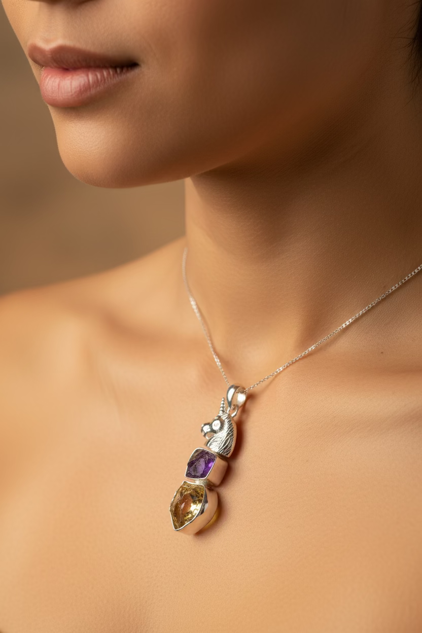 Cloudwalker Unicorn Necklace — view 2