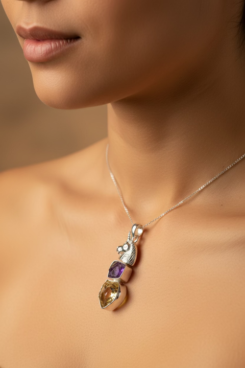 Load image into Gallery viewer, Cloudwalker Unicorn Necklace
