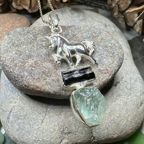 Load image into Gallery viewer, Skyprancer Unicorn Necklace
