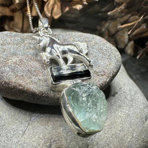 Load image into Gallery viewer, Skyprancer Unicorn Necklace
