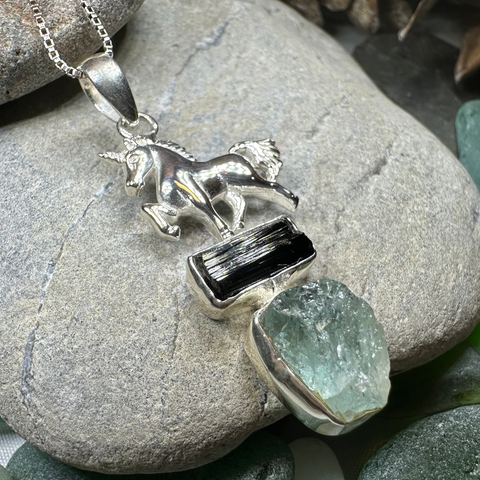 Load image into Gallery viewer, Skyprancer Unicorn Necklace
