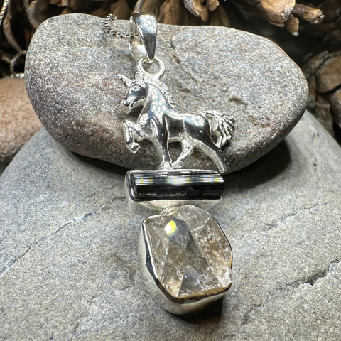 Load image into Gallery viewer, Skyprancer Unicorn Necklace
