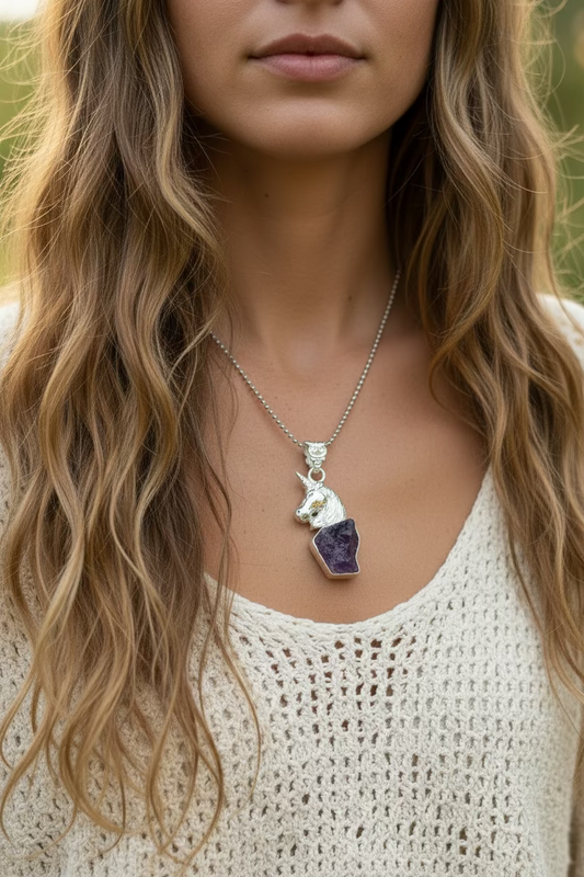 Shailey Unicorn Necklace — view 5