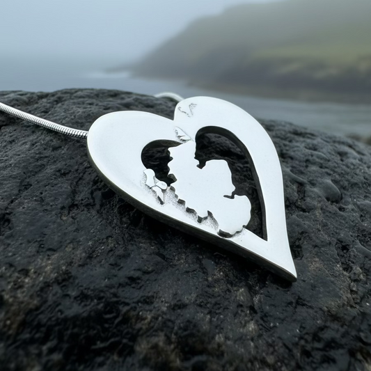 Scotland Heart Necklace - Handmade in Scotland
