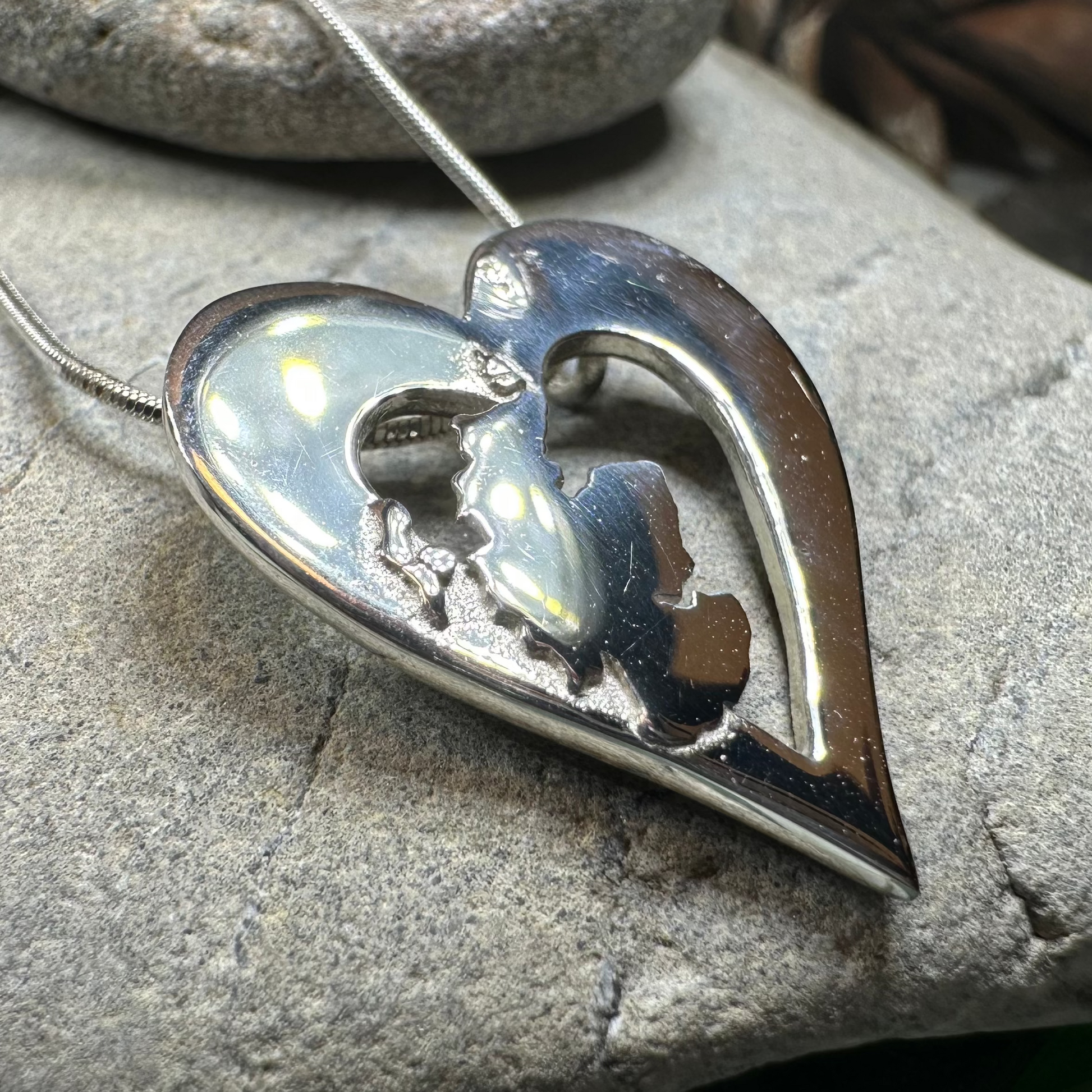 Scotland Heart Necklace - Handmade in Scotland — view 7