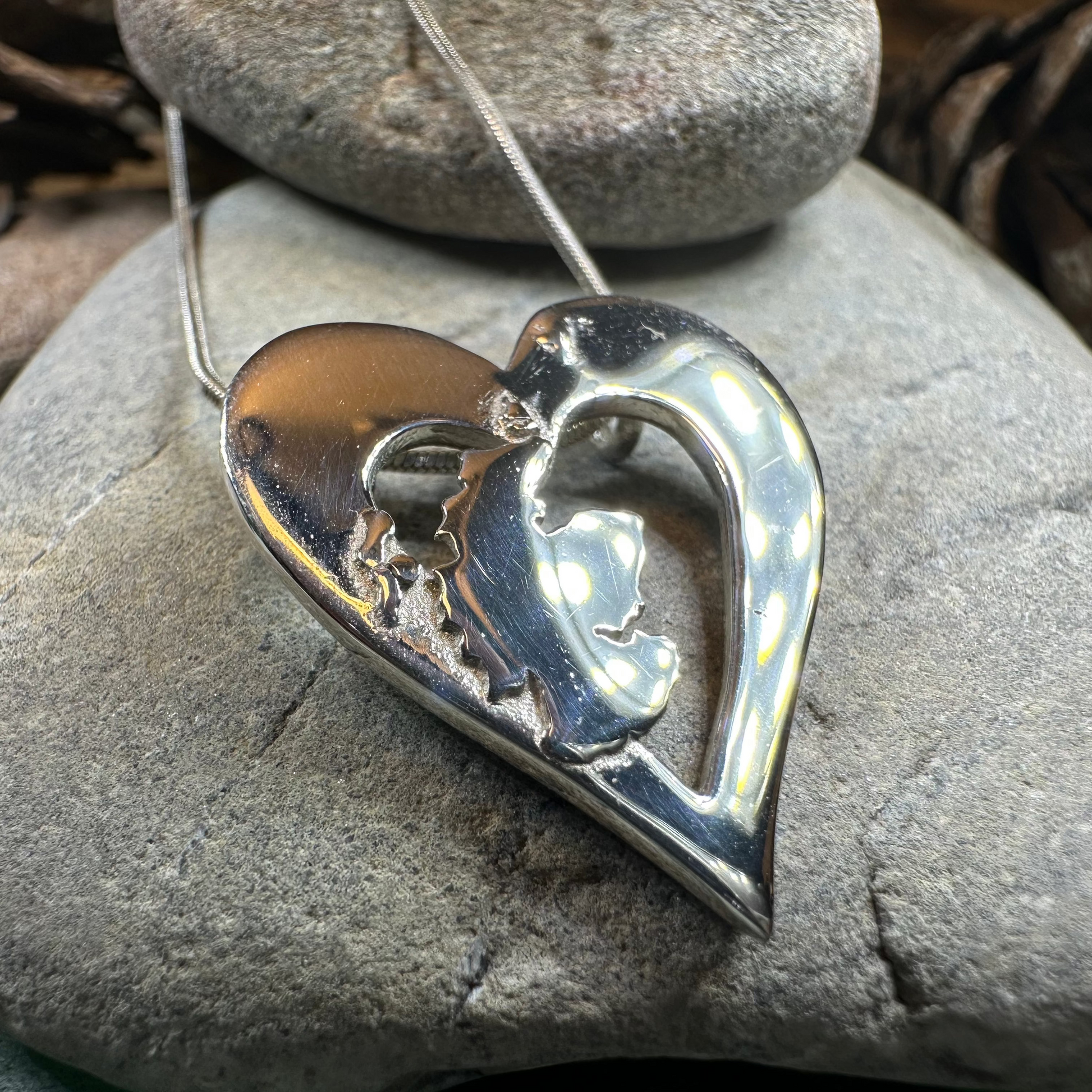 Scotland Heart Necklace - Handmade in Scotland — view 4