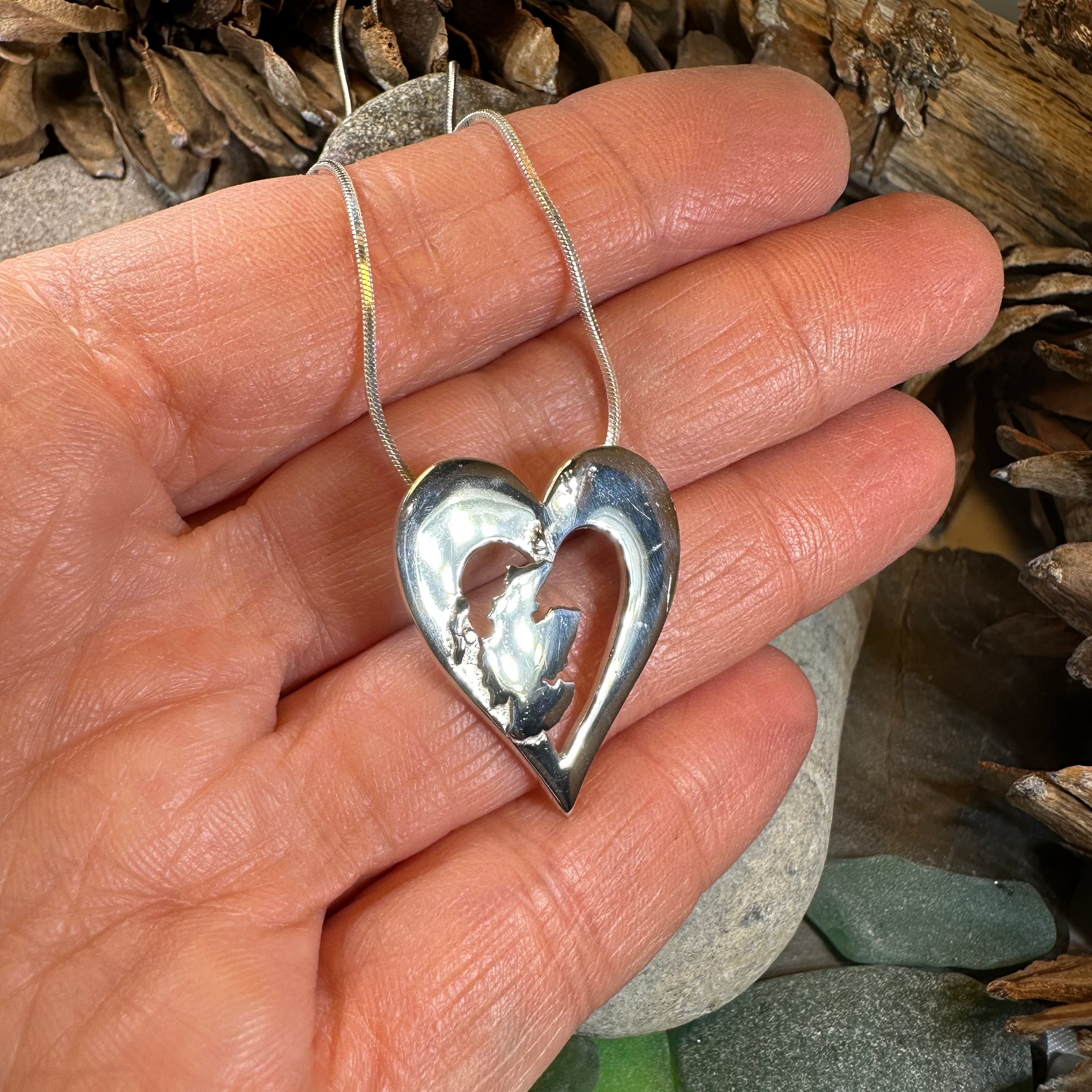 Scotland Heart Necklace - Handmade in Scotland — view 6