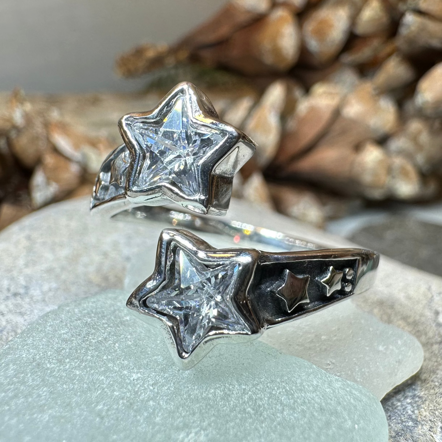 Double Shooting Stars Ring — view 2
