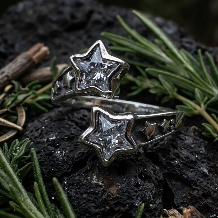 Double Shooting Stars Ring — view 2