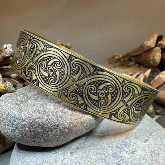 Evolution Bronze Celtic Cuff Bracelet