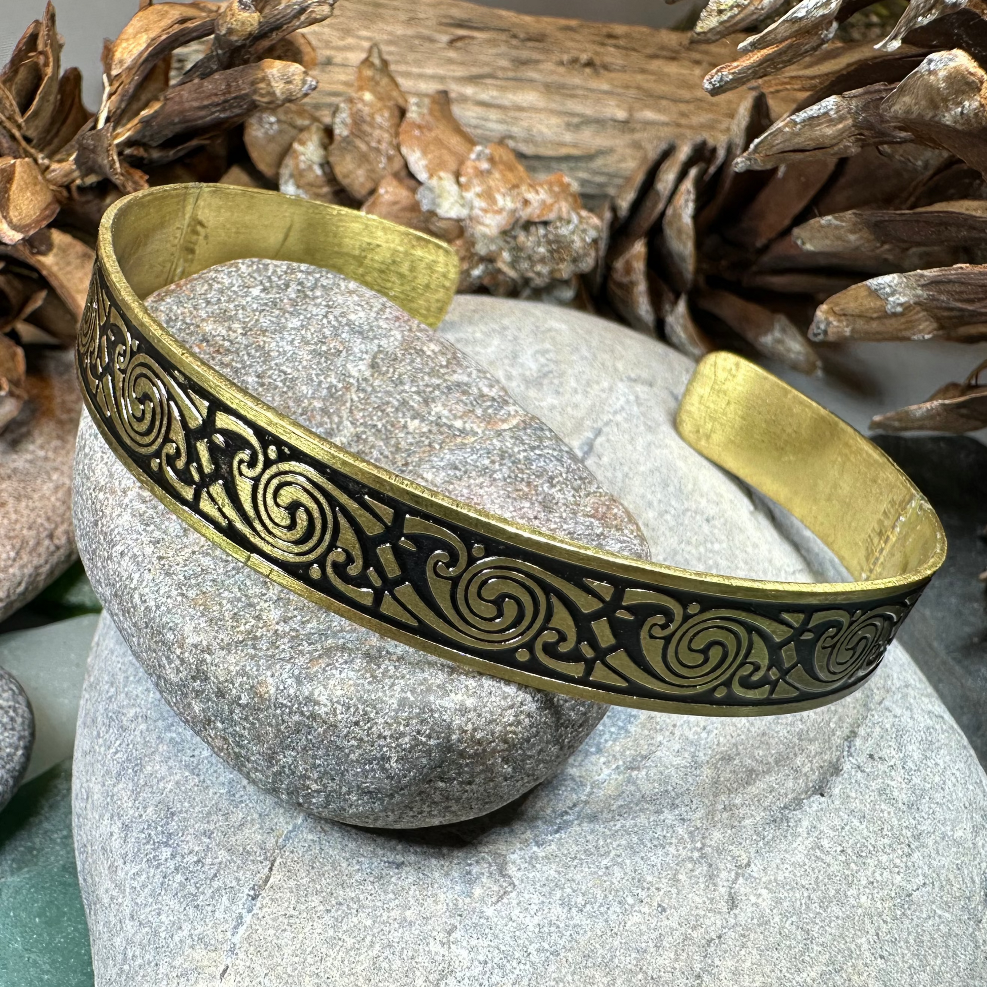 Pictish Bronze Cuff Bracelet — view 8