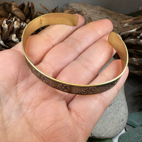 Load image into Gallery viewer, Pictish Bronze Cuff Bracelet
