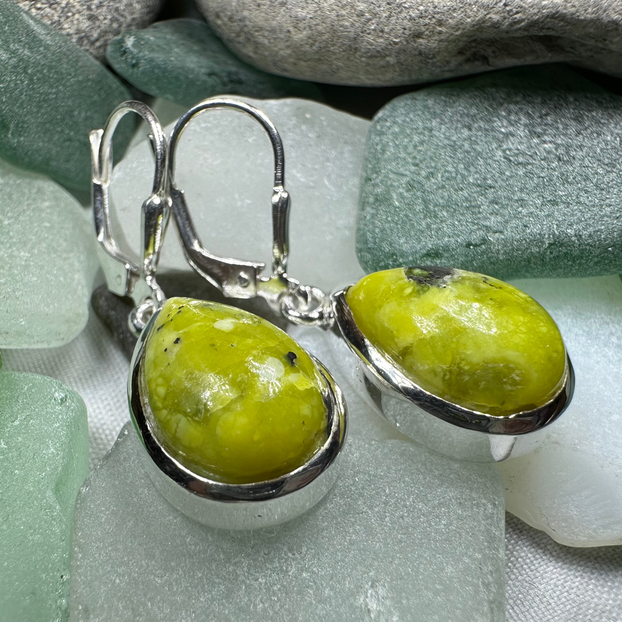 Connemara Marble Ireland Teardrop Earrings