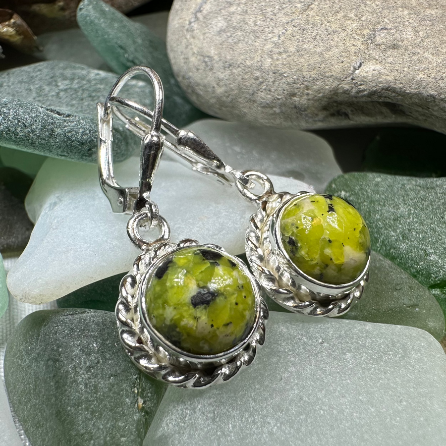 Petite Connemara Marble Ireland Earrings