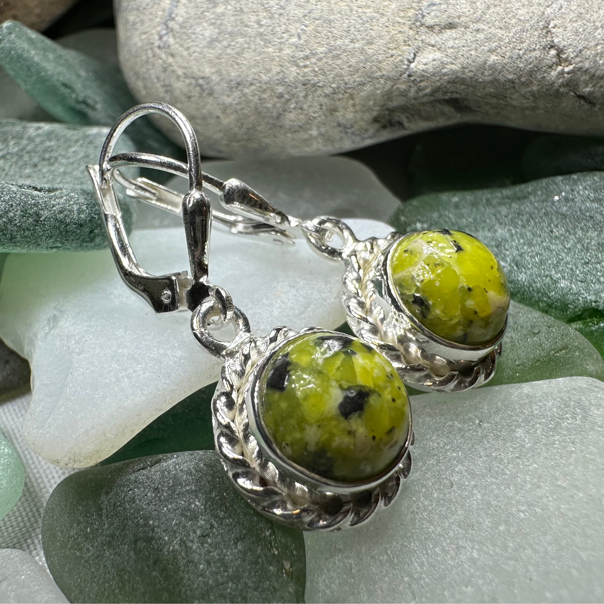 Petite Connemara Marble Ireland Earrings — view 6