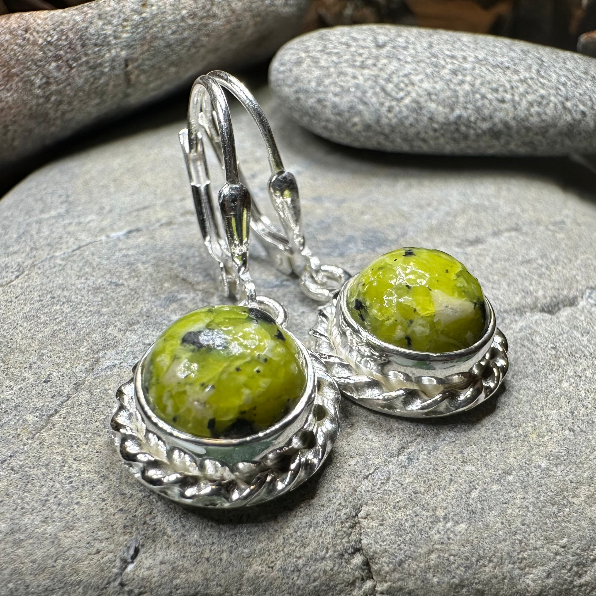 Petite Connemara Marble Ireland Earrings — view 5