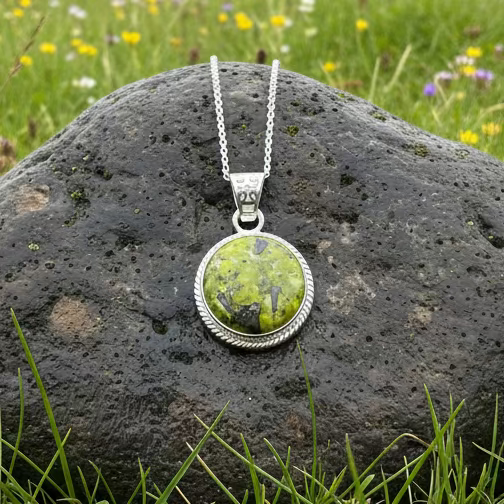 Connemara Marble Irish Round Necklace