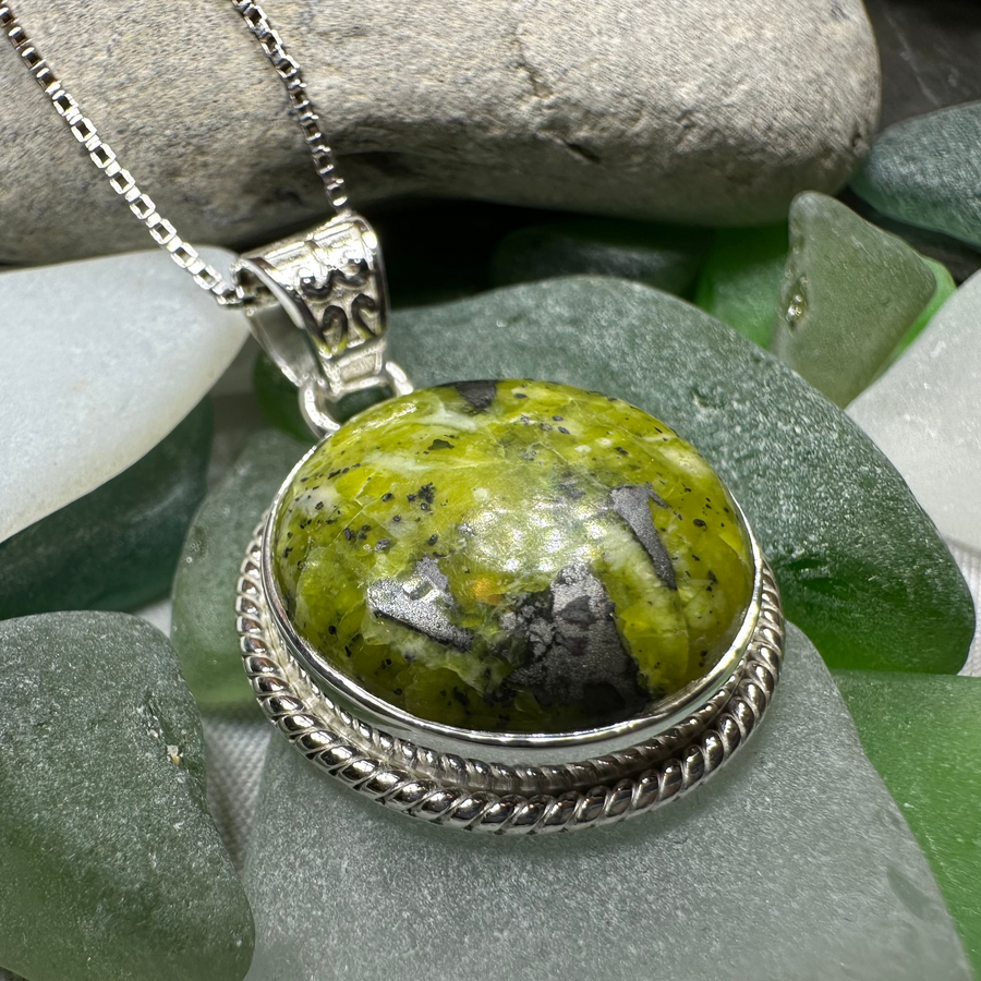 Connemara Marble Irish Round Necklace
