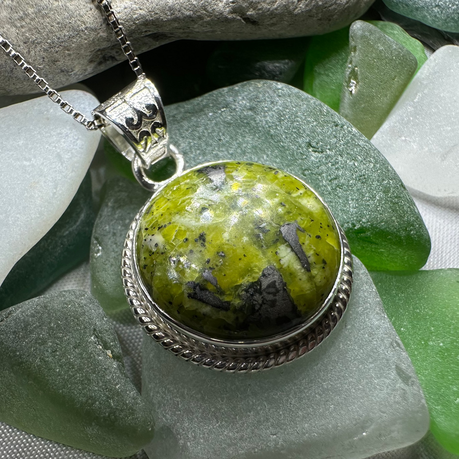 Connemara Marble Irish Round Necklace