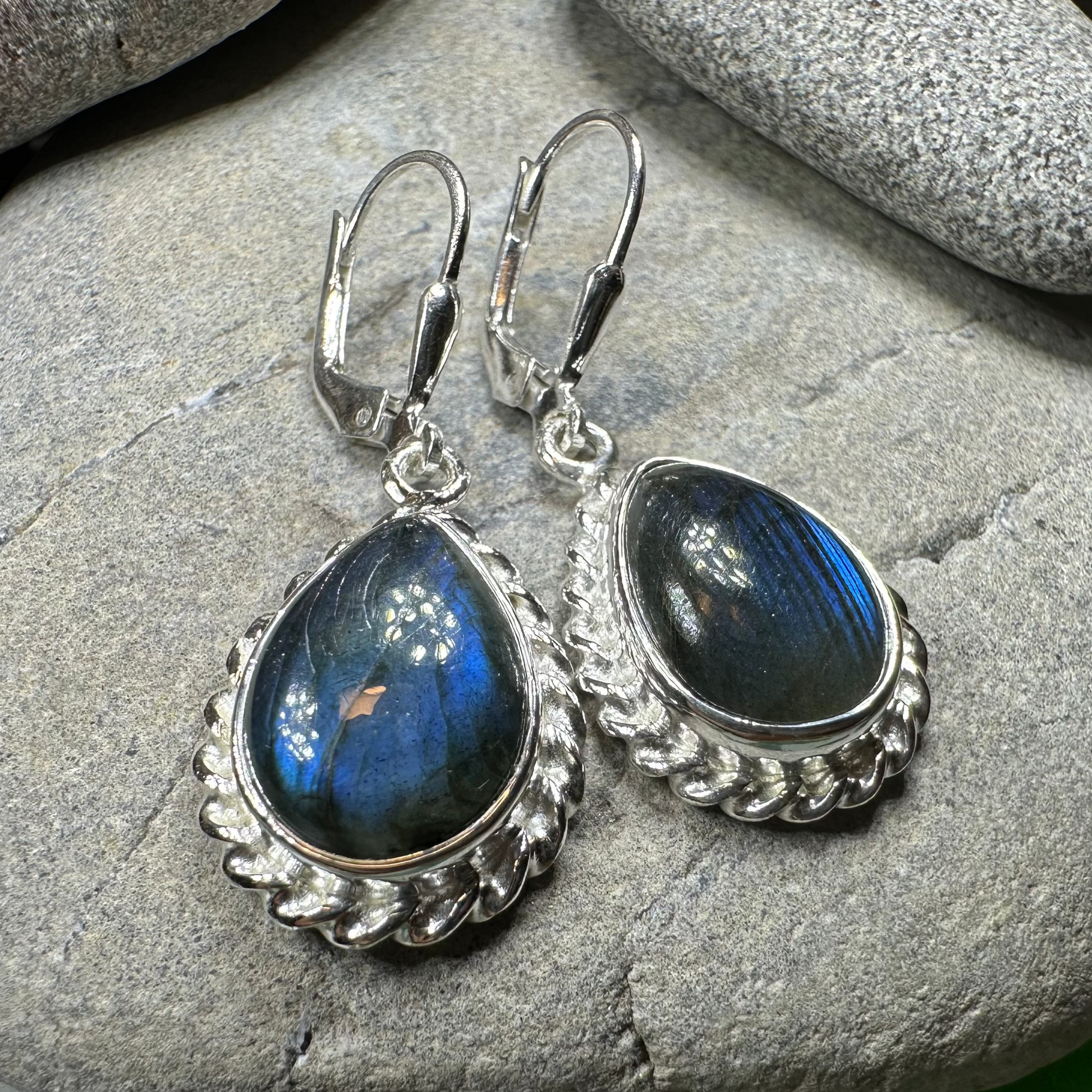 Classic Labradorite Earrings — view 5