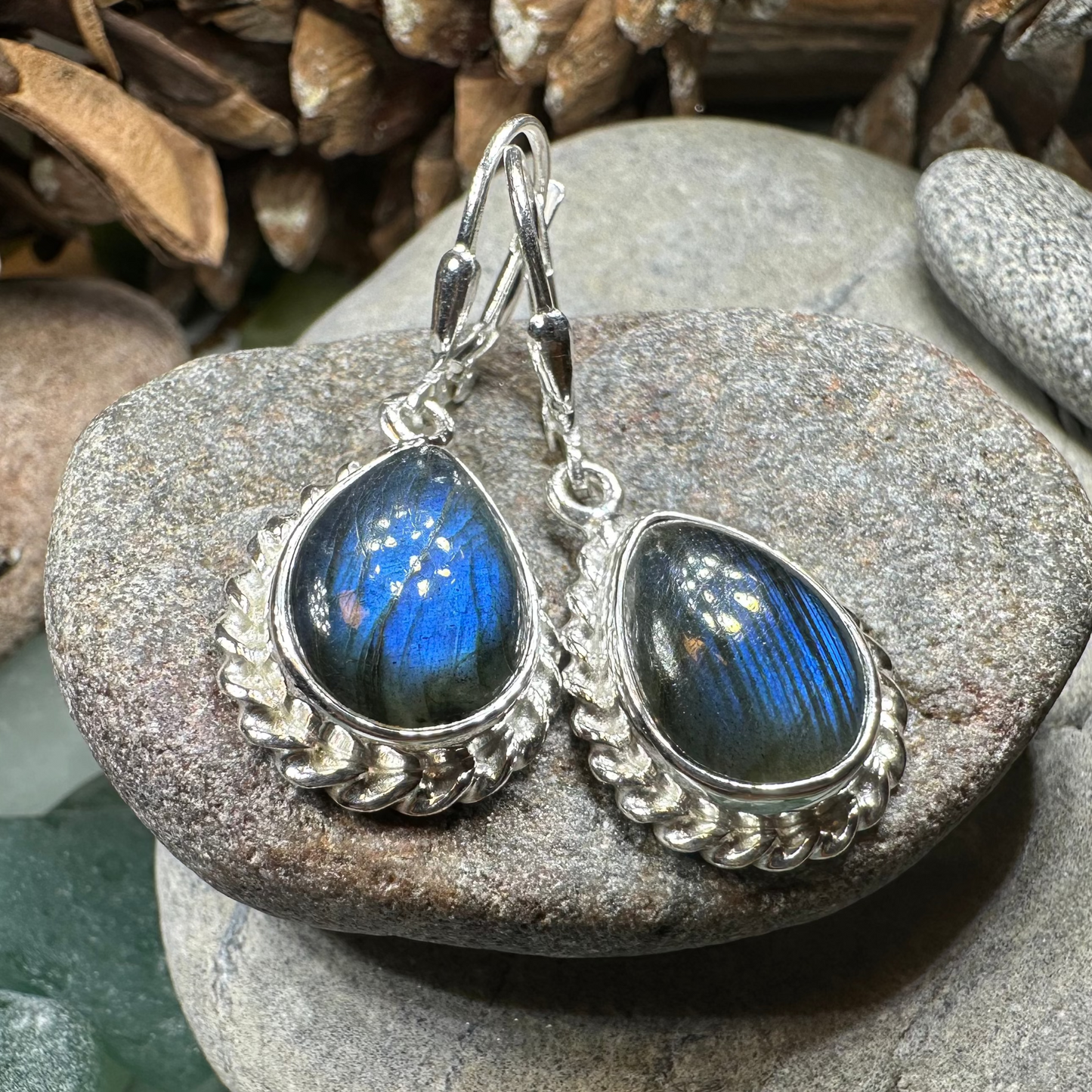 Classic Labradorite Earrings — view 8