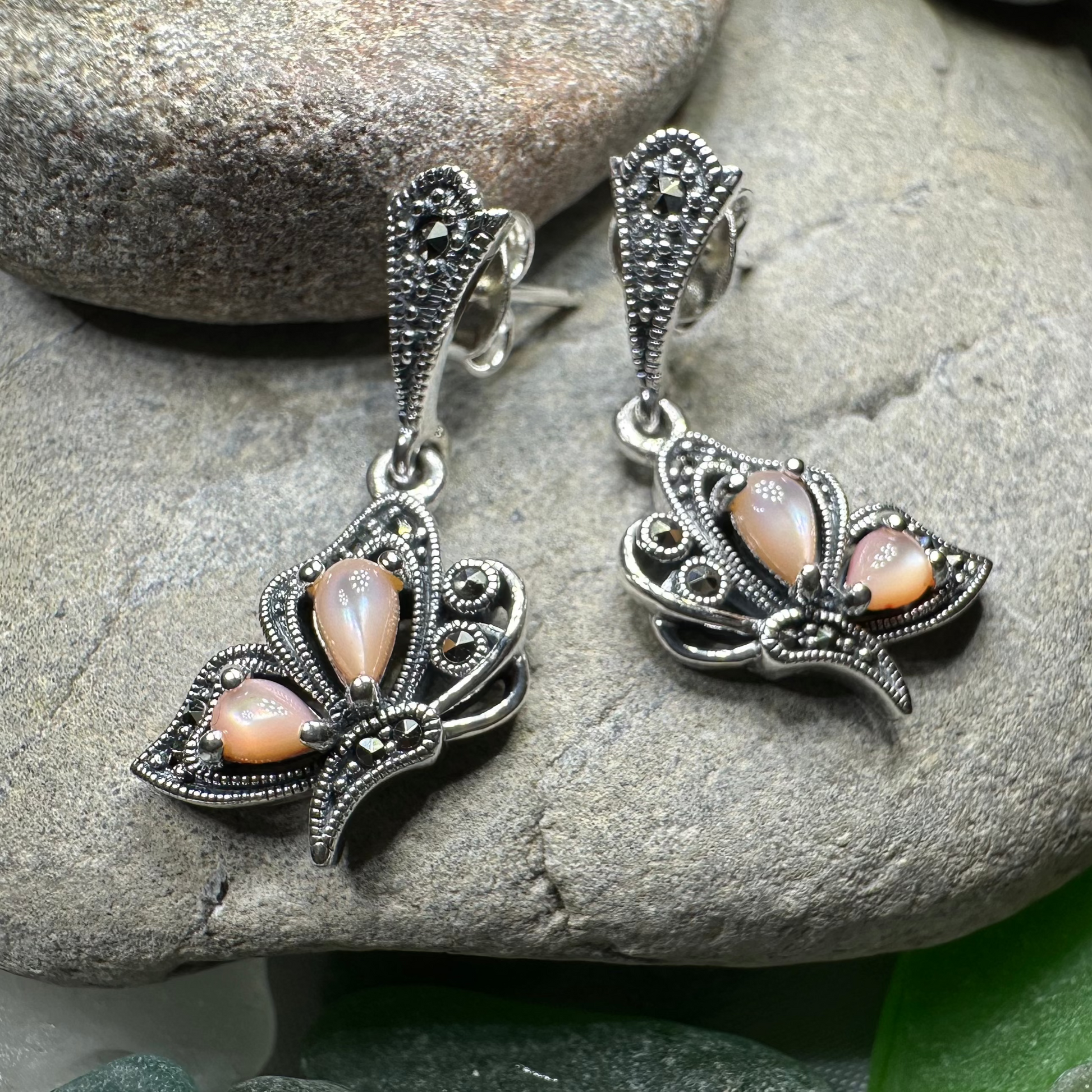Summer Elegance Butterfly Earrings — view 7